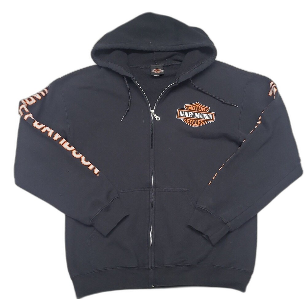 Harley Davidson Wisconsin Bravado Zip Hoodie Sweatshirt
